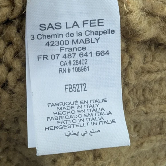 La Fée Marabouté Cozy Mustard Cardigan Sweater - Picture 9 of 10